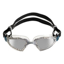 Kayenne Pro - Zwembril - Volwassenen - Silver Titanium Mirrored Lens - Transparant/Grijs