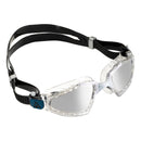 Kayenne Pro - Zwembril - Volwassenen - Silver Titanium Mirrored Lens - Transparant/Grijs