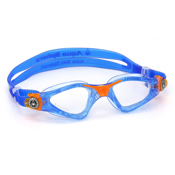Kayenne Junior - Schwimmbrille - Kinder - Klare Linse - Blau/Orange