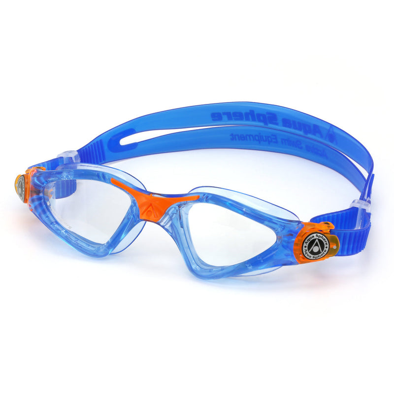 Kayenne Junior - Schwimmbrille - Kinder - Klare Linse - Blau/Orange
