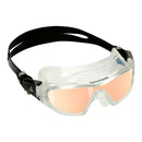 Vista Pro – Schwimmbrille – Erwachsene – schillernde verspiegelte Titanlinse – transparent/schwarz