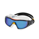 Vista Pro – Schwimmbrille – Erwachsene – Indigoblaue verspiegelte Titanlinse – Grau/Orange