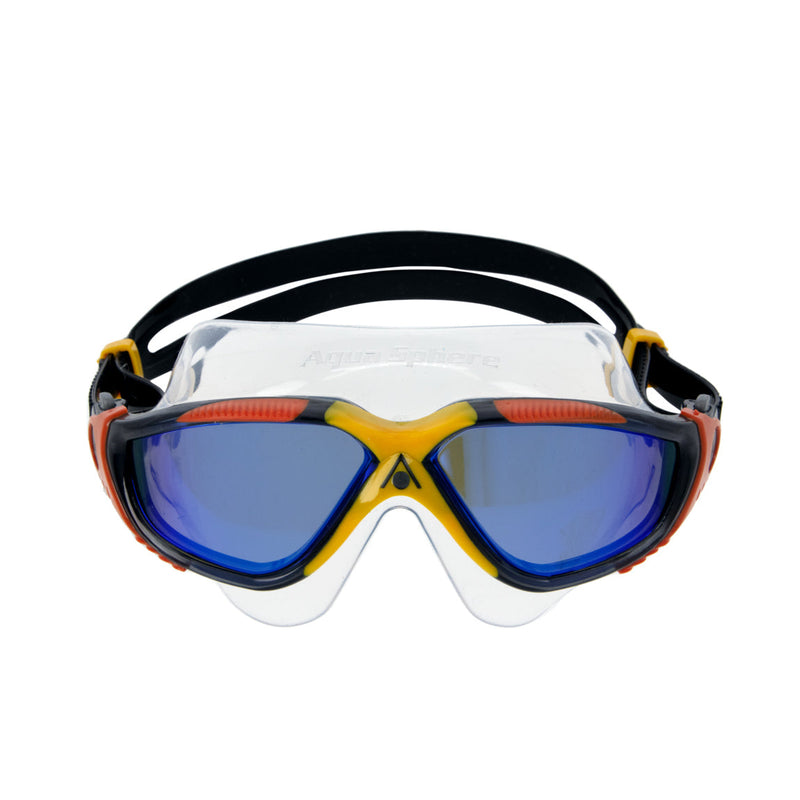 Vista - Zwembril - Volwassenen - Indigo Blue Titanium Mirrored Lens - Grijs/Oranje