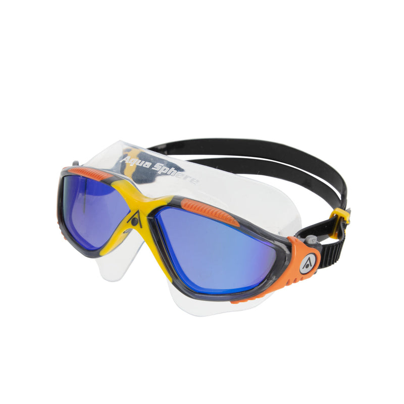 Vista - Zwembril - Volwassenen - Indigo Blue Titanium Mirrored Lens - Grijs/Oranje