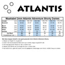 2mm Adventure Shorty - Neoprenanzug - Damen - Schwarz/Türkis