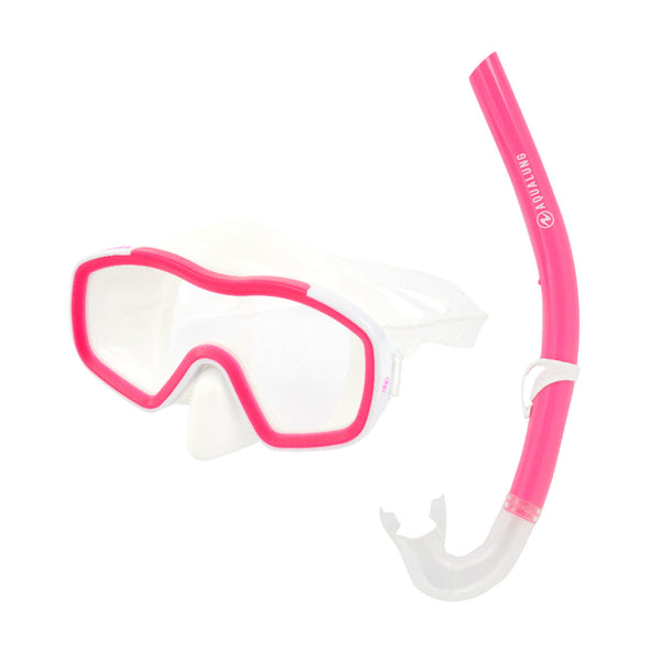 Waschbär Combo - Schnorchelset - Kinder - Rosa/Weiß