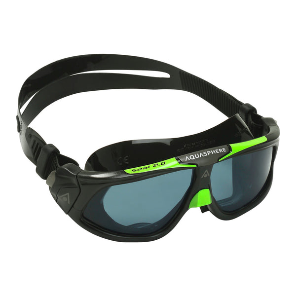 Seal 2.0 - Schwimmbrille - Erwachsene - Dunkle Linse - Schwarz/Grün