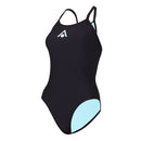 Essential Wide Back - Badeanzug - Damen - Schwarz/Blau