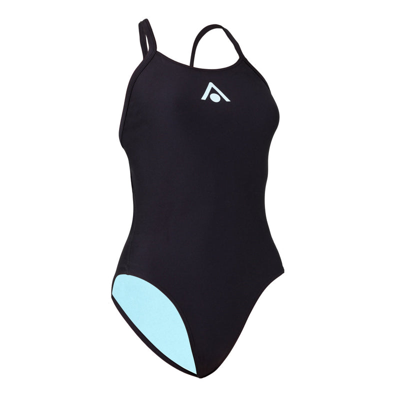 Essential Wide Back - Badpak - Dames - Zwart/Blauw