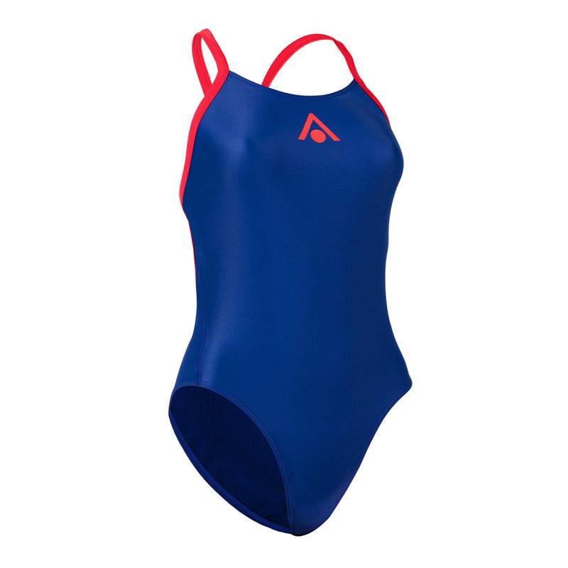 Essential Wide Back - Badpak - Dames - Blauw/Rood