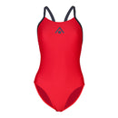 Essential Wide Back - Badpak - Dames - Rood/Grijs