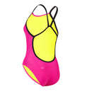 Essential Wide Back - Badeanzug - Damen - Rosa/Schwarz