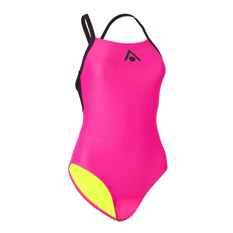 Essential Fly Back - Badpak - Dames - Roze/Zwart