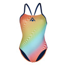 Essential Tie Back – Badeanzug – Damen – Mehrfarbig/Blau