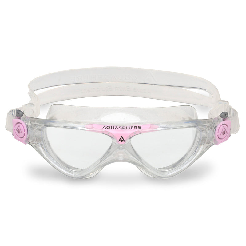 Vista Junior - Zwembril - Kinderen - Clear Lens - Transparant/Roze