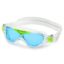 Vista Junior - Schwimmbrille - Kinder - Blaue Linse - Transparent/Grün