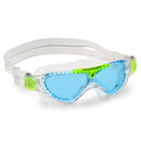 Vista Junior - Schwimmbrille - Kinder - Blaue Linse - Transparent/Grün