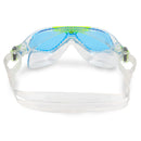 Vista Junior - Schwimmbrille - Kinder - Blaue Linse - Transparent/Grün