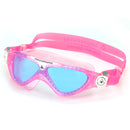 Vista Junior - Schwimmbrille - Kinder - Blaue Linse - Rosa/Weiß