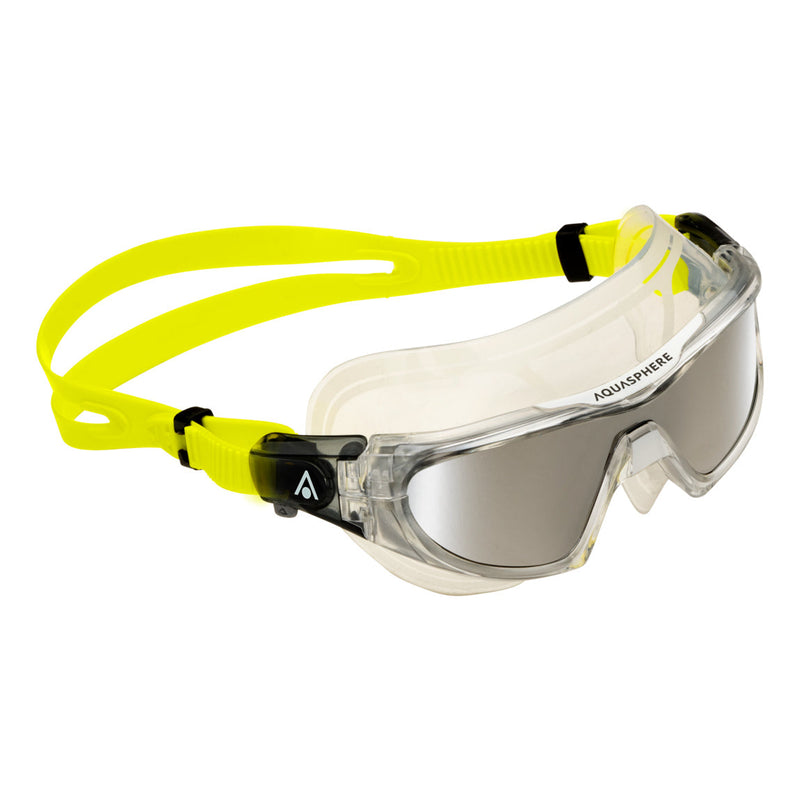 Vista Pro - Zwembril - Volwassenen - Silver Titanium Mirrored Lens - Transparant/Geel