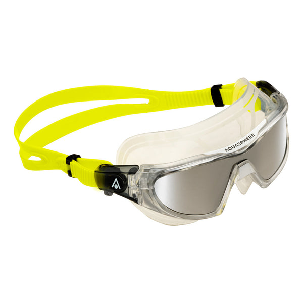 Vista Pro - Zwembril - Volwassenen - Silver Titanium Mirrored Lens - Transparant/Geel