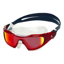 Vista Pro – Schwimmbrille – Erwachsene – Rote verspiegelte Titanlinse – Blau/Rot