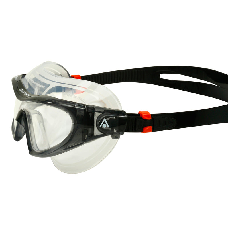 Vista Pro - Zwembril - Volwassenen - Clear lens - Grijs/Zwart