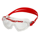 Vista XP – Schwimmbrille – Erwachsene – klare Gläser – transparent/rot