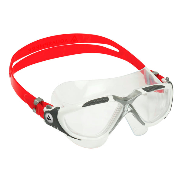 Vista - Zwembril - Volwassenen - Clear Lens - Wit/Rood