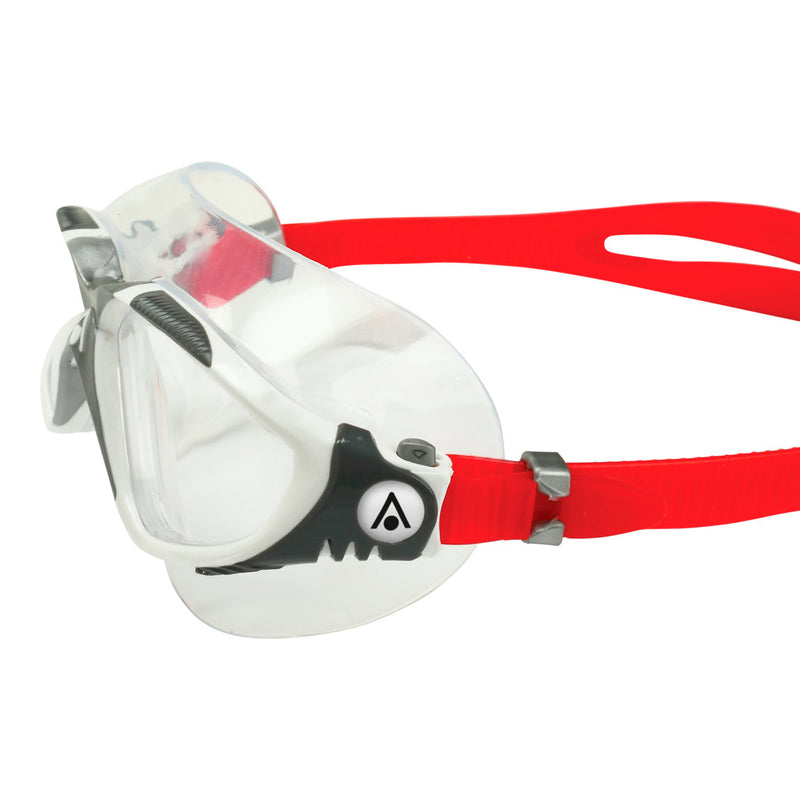 Vista - Zwembril - Volwassenen - Clear Lens - Wit/Rood