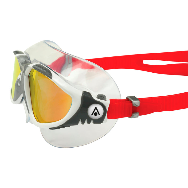 Vista - Zwembril - Volwassenen - Red Titanium Mirrored Lens - Wit/Rood