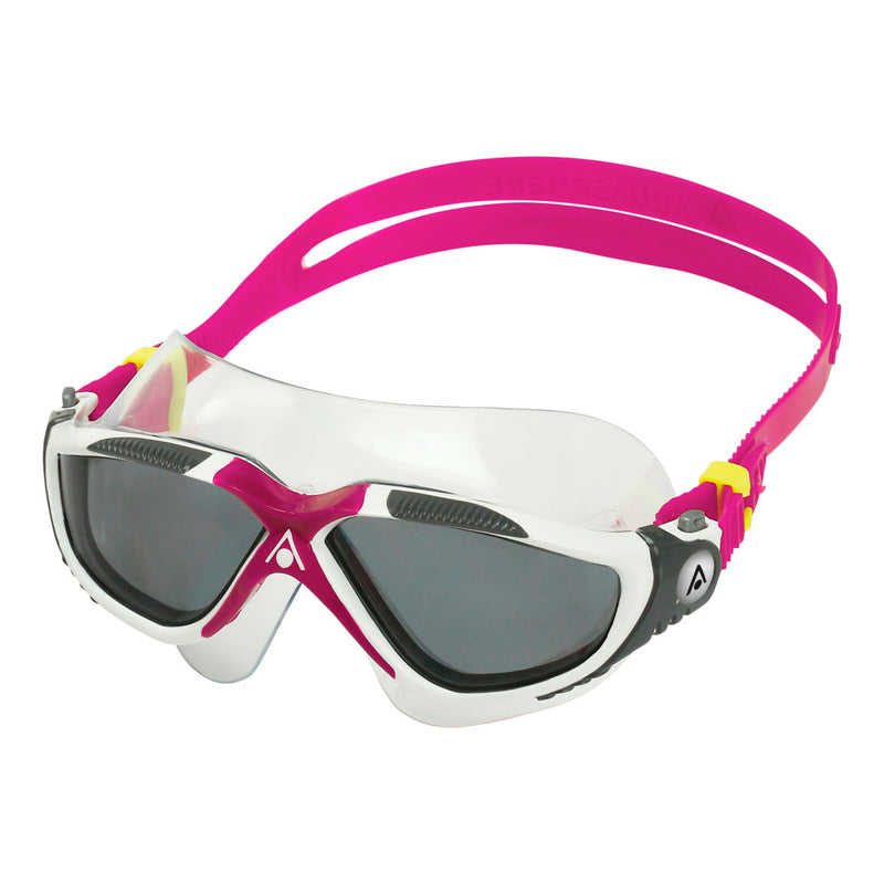 Vista - Zwembril - Volwassenen - Dark Lens - Wit/Roze