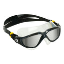 Vista – Schwimmbrille – Erwachsene – Silberne verspiegelte Titanlinse – Grau/Schwarz